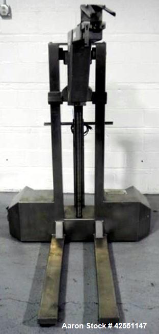 Used Stainless Steel Fette turret removal cart