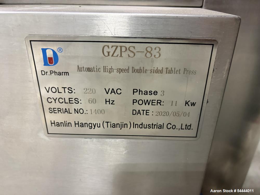 Dr. Pharm GZPS-83 Bi-Layer Tablet Press – 83 Station High Output Machine