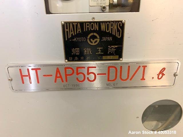 Used Elizabeth Hata HT-AP55-DU Rotary Tablet Press – 55 Stations, 15 HP Motor