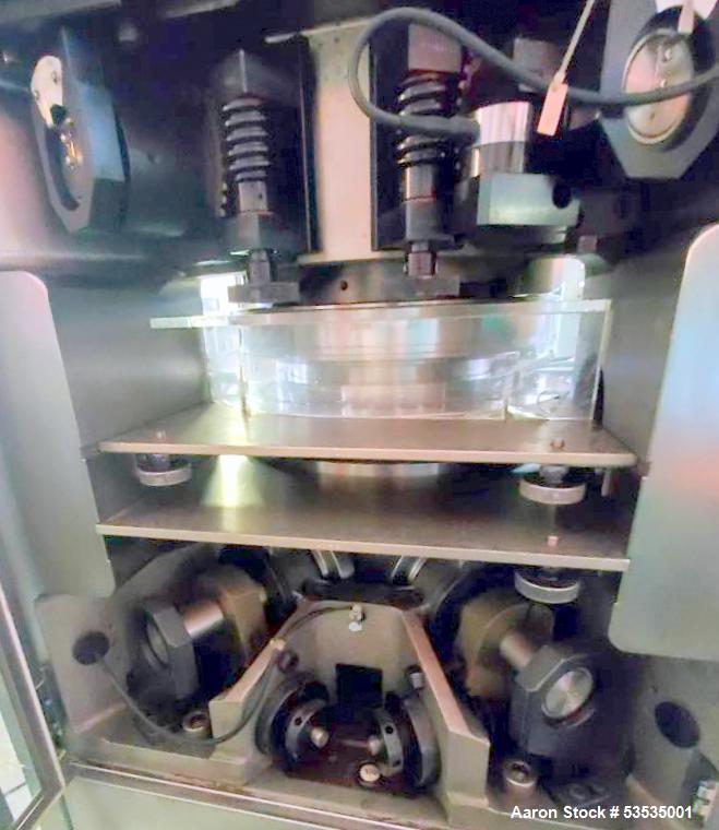 Used Kikusui Libra 2 Rotary Tablet Press – 36 Station – 216,000 Tablets/Hour – 16mm Max Tablet – Force Feeder – HMI – 2002