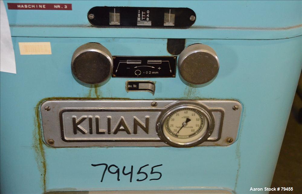 Used Killian 20 Station Dual Sided Rotary Tablet Press, Type RUZS-H