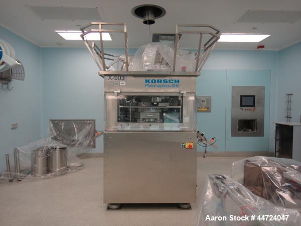 Used Stainless Steel Korsch Model P800/77 Pharmapress Tablet Press
