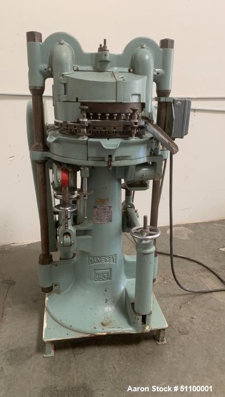 Used- Manesty Rotary Tablet Press, Model BB3B