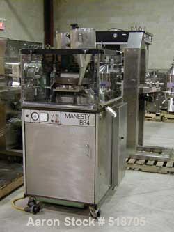 USED: Manesty BB4-45 station high speed rotary tablet press. This is adouble sided tablet press which was originally manufactured in thelate 1980's. The machine comes with an AC frequency controller ...
