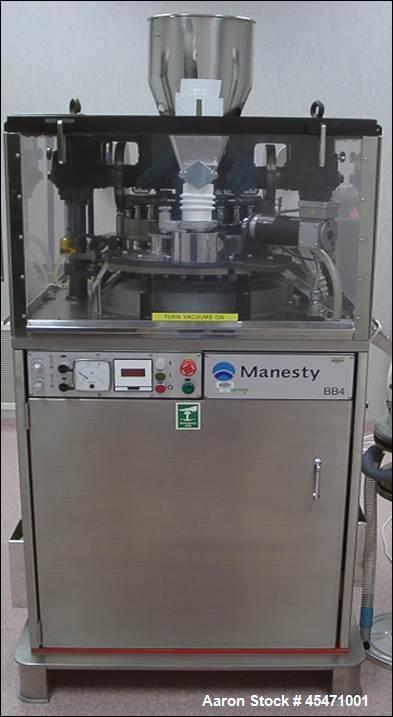 Used Manesty Model BB4 Bi-Layer 27 Station Rotary Tablet Press