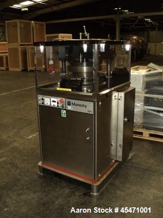 Used Manesty Model BB4 Bi-Layer 27 Station Rotary Tablet Press