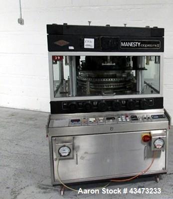 Used- Manesty Rota Press Rotary Tablet Press, model MKII