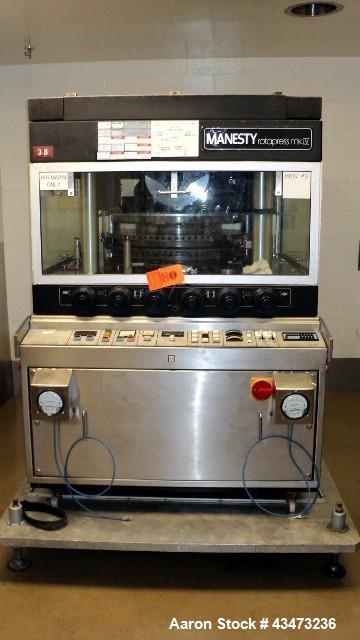 Used Manesty Rotary Tablet Press, model Mark IV