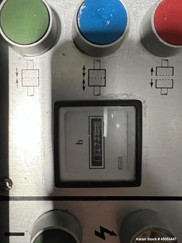 Used Manesty Novapress 61 Station Rotary Tablet Press. Maximum press output 366,000 per hour (single layer). Maximum depth of fill 17.46mm, max tablet diameter 11mm. Precompression 9.81 kN, main comp...