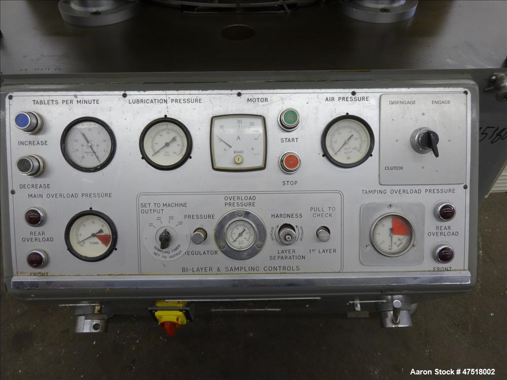 Used Manesty Rotary Tablet Press, Model Rotapress Mark III, 45 Station.