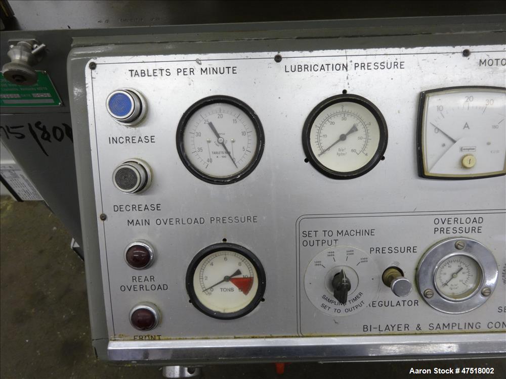 Used Manesty Rotary Tablet Press, Model Rotapress Mark III, 45 Station.