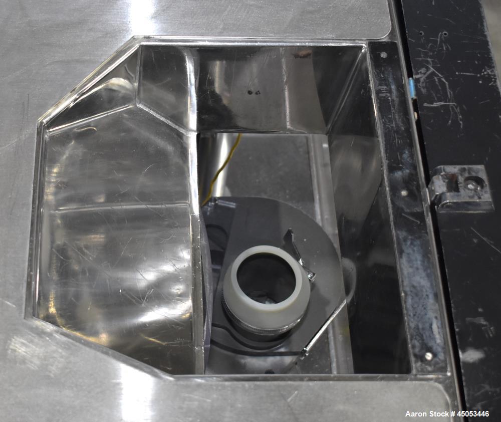 Used Manesty Mark IV 75 Station Rotary Tablet Press. Max press output 600,300 per hour (single layer), 300,150 per hour (bi-layer). Max depth of fill 17.46mm, max tablet diameter 11mm. Pre-compressio...