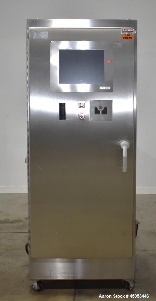 Used Manesty Mark IV 75 Station Rotary Tablet Press. Max press output 600,300 per hour (single layer), 300,150 per hour (bi-layer). Max depth of fill 17.46mm, max tablet diameter 11mm. Pre-compressio...