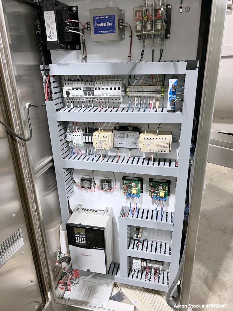 Used Manesty Mark IV 75 Station Rotary Tablet Press. Max press output 600,300 per hour (single layer), 300,150 per hour (bi-layer). Max depth of fill 17.46mm, max tablet diameter 11mm. Pre-compressio...