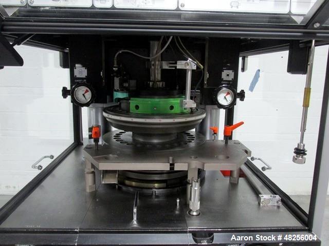 Used BWI Manesty Rotary Tablet Press, Model Unipress. 27 Station, keyed upper punch guides, 6.5 ton main compression, 1 ton pre compression, B tooled, 16 mm maximum tablet diameter, 18 mm maximum dep...
