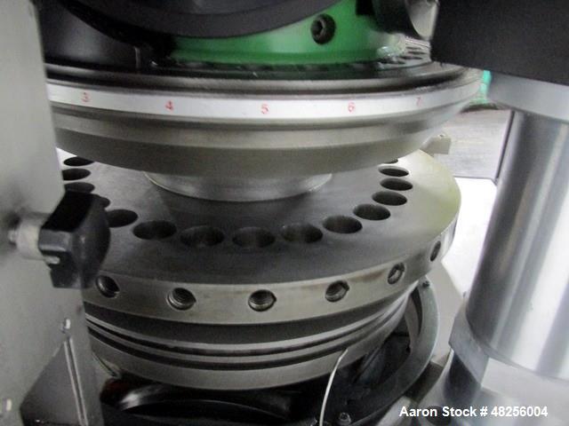 Used BWI Manesty Rotary Tablet Press, Model Unipress. 27 Station, keyed upper punch guides, 6.5 ton main compression, 1 ton pre compression, B tooled, 16 mm maximum tablet diameter, 18 mm maximum dep...
