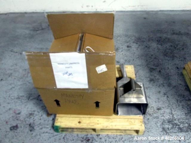 Used BWI Manesty Rotary Tablet Press, Model Unipress. 27 Station, keyed upper punch guides, 6.5 ton main compression, 1 ton pre compression, B tooled, 16 mm maximum tablet diameter, 18 mm maximum dep...
