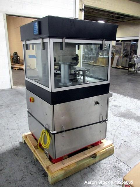 Used- BWI Manesty Rotary Tablet Press, Model Unipress. 20 Station, keyed upper punch guides, 10 ton main compression, 1 ton ...