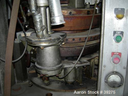 Used Manesty Tablet Press, Layer Press Series 47. 3 Layer, (47) 1" diameter holes,  420-1500 layer tablets per minute. Max diameter 7/16" (11.1mm), max depth of fill 11/16" (17.4mm), max layer before...