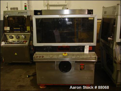 Used Manesty Novapress Rotary Tablet Press, 61 Station, 6.5 ton total compression with pre-compression. 7/16" max tablet diameter, 11/16" max depth of fill, rated up to 366,000 tablets per hour, keye...
