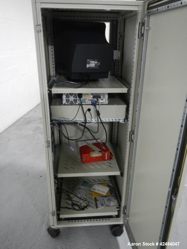 Used Riva Piccola Bi Layer rotary tablet press, model PI-BB-11, 11 station, 60 Kn main compression, 5 Kn precomprssion, keyed upper punch guide, force feeders on each layer, 16 mm max tablet diameter...