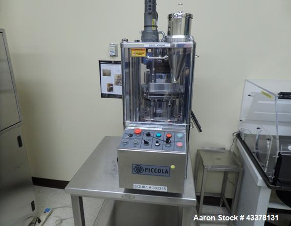 Used Riva Piccola 10 Station Rotary Tablet press, model B-10, serial# 407, built 2008