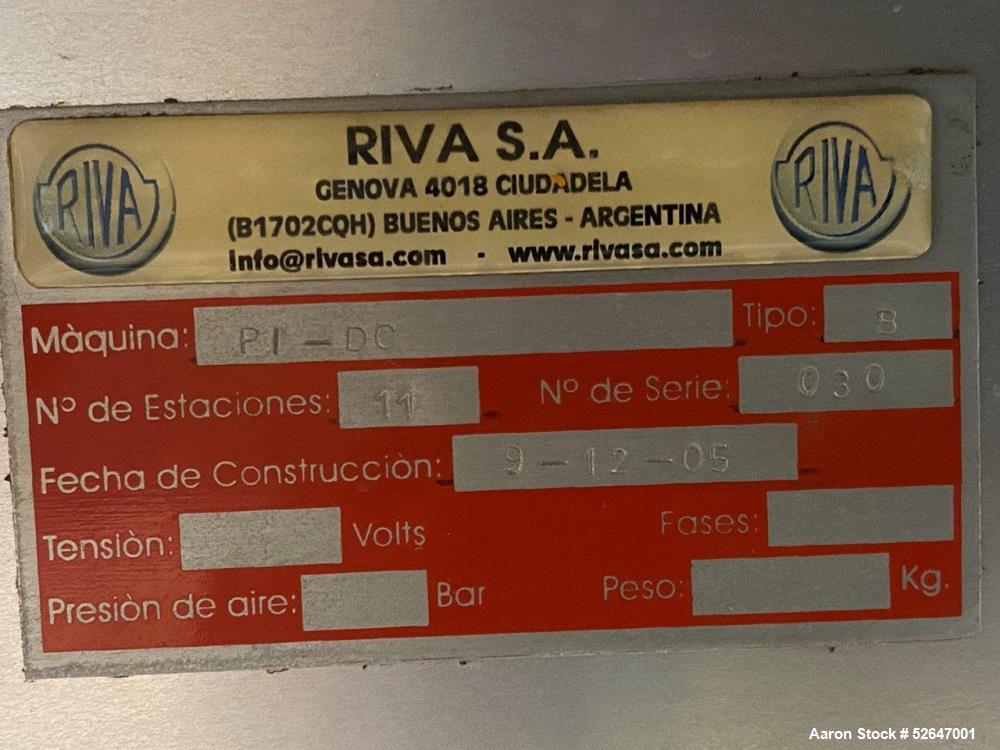 Used Riva Piccola DC Bilayer Tablet Press – Model PI-DC, 33,000 Tablets/Hour