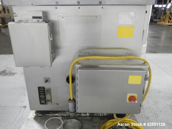 Used Stokes rotary tablet press, model 754, 45 station, 10 ton compression pressure, dual sided, keyed upper punch guides, 3/4" max tablet diameter, 11/16" max depth of fill, force feeders with drive...