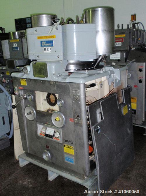 Used Stokes Rotary Tablet Press, Model 900-328-01. 33 station, keyed upper punch guides, hoppers missing parts, as is, serial #66939U.