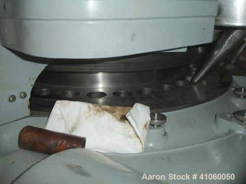 Used Stokes Rotary Tablet Press, Model 900-328-01. 33 station, keyed upper punch guides, hoppers missing parts, as is, serial #66939U.