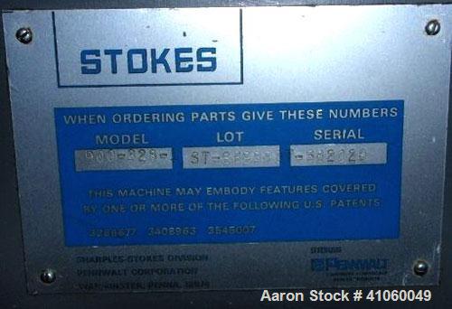 Used Stokes Rotary Tablet Press, Model 900-328-1