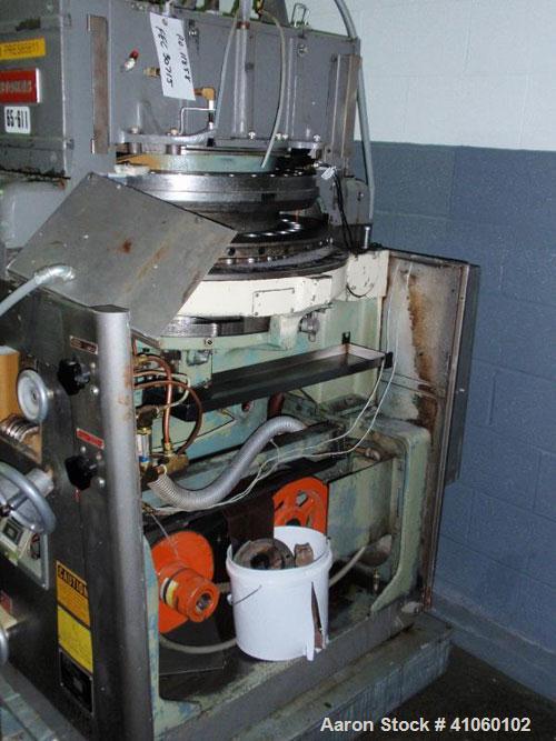 Used Stokes Rotary Tablet Press, model 900-328-1, 33 station, 10 ton compression pressure, keyed upper punch guides, body only.