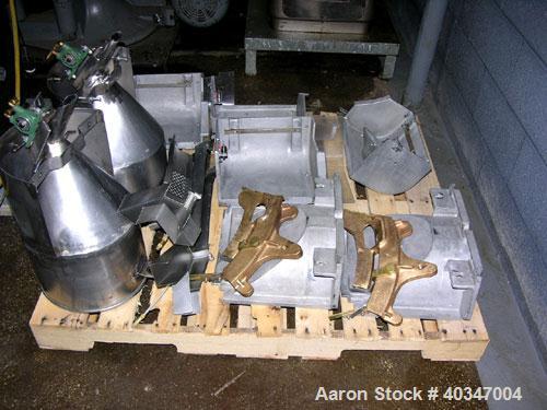 Used Stokes rotary tablet press, model 900-328-2. 33 station, 10 ton compression force, 1 3/16" max tablet diameter, 1 3/8" max depth of fill, with feed hoppers and frames, rated up to 3300 tablets/m...