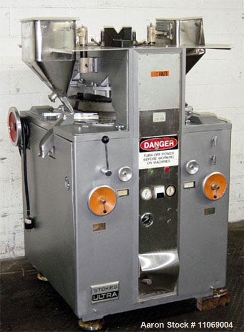 Used-Stokes Ultra Tablet Press with keyed head, model 900-565-1.  65 Station, 10,000 tablets per minute, tablet size up to 7...