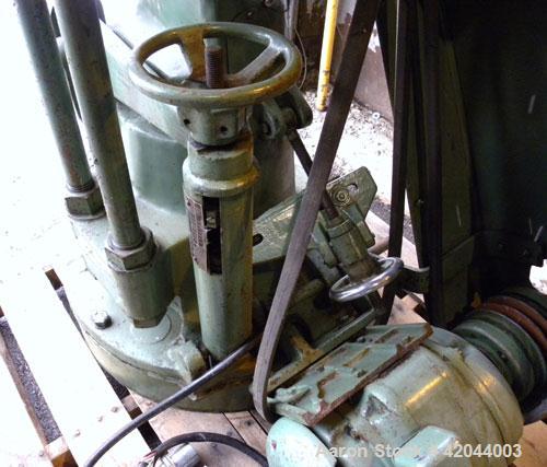 Used Stokes Single Sided Rotary Tablet Press, Model DS-3. 15 stations, approximately 15 tons operating pressure. 1-3/16’’ maximum tablet diameter. Adjustable depth of fill 1-1/16’’. Output tablets pe...