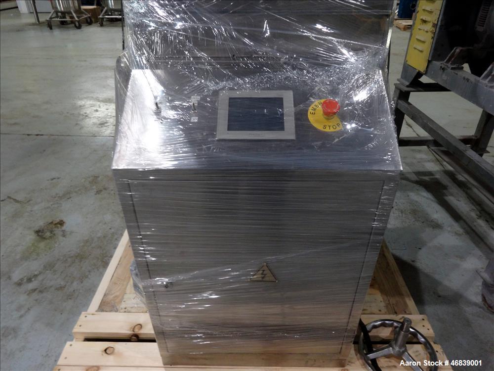 Used Vanguard Pharmaceutical Machinery Rotary Tablet Press, Model VRP1124, Approximate 9 Tons, nickle/alloy construction. Maximum approximate 93,000 tablets per hour. 24 Stations. Maximum per-compres...