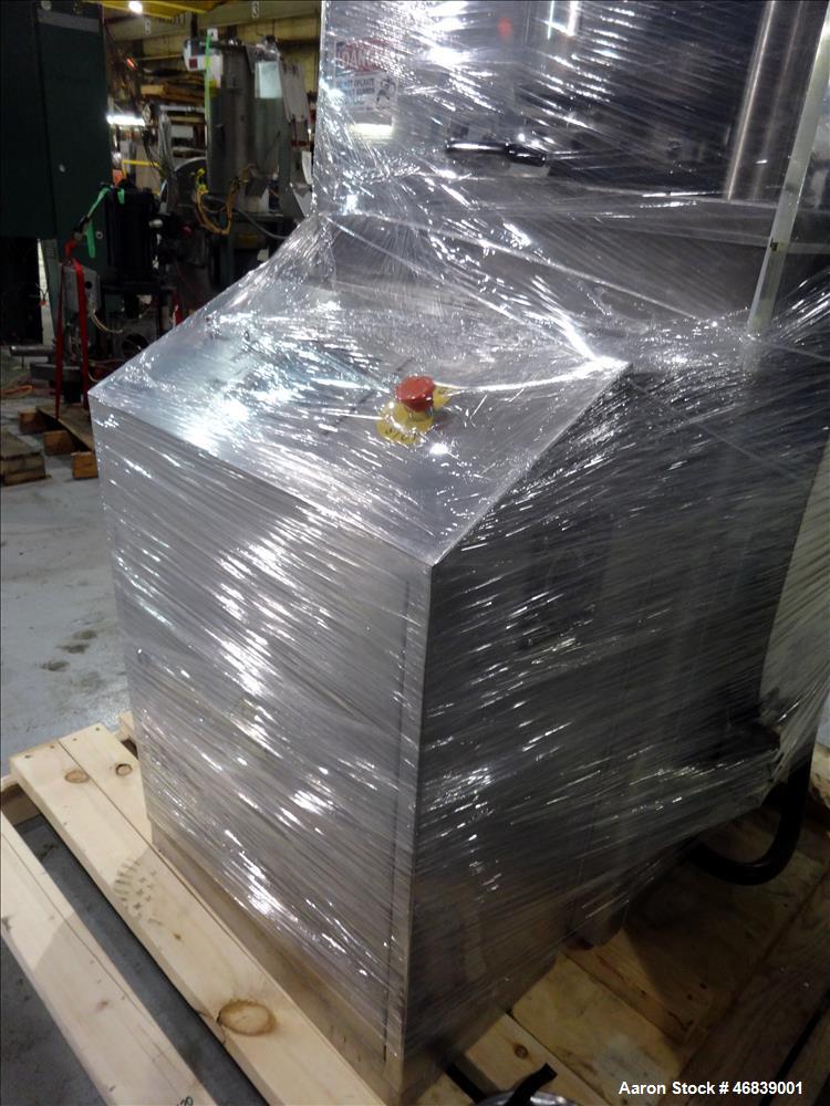 Used Vanguard Pharmaceutical Machinery Rotary Tablet Press, Model VRP1124, Approximate 9 Tons, nickle/alloy construction. Maximum approximate 93,000 tablets per hour. 24 Stations. Maximum per-compres...