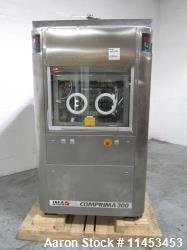 Used IMA Comprima 300 rotary tablet press, stainless steel product contact parts, 36 station turret,...