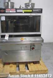 One (1) used Manesty Rotapress MK IIA rotary tablet press, 61 station, double sided, with pre-compre...