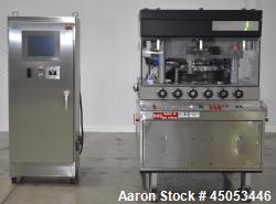 Used- Manesty Mark IV 75 Station Rotary Tablet Press. Max press output 600,300 per hour (single layer), 300,150 per hour (bi...