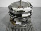 Used Fette 3090 turret, 49 station, designed for 25 mm max tablet diameter, 22 mm max depth of fill, keyed upper punch guides on cart.