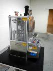 Used Riva Piccola B-C rotary tablet press, 10 station, 50 Kn compression pressure, keyed upper punch guides, 16 mm max tablet diameter, 19 mm max depth of fill, force feeder, rated up to 60,000 table...