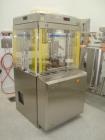 Used-Fette 1200i Rotary Pharmaceutical Tablet Press With (24-Station B-Turret) With Hydraulic Lift Transport Cart, Fette Com...