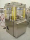 Used Fette 1200i Rotary Pharmaceutical Tablet Press With (24-Station B-Turret) With Hydraulic Lift Transport Cart, Fette Compacting Workstation Controller Panel, Mobile Stainless Steel Parts Clean Ra...