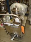 Used Fette 1200i Rotary Pharmaceutical Tablet Press With (24-Station B-Turret) With Hydraulic Lift Transport Cart, Fette Compacting Workstation Controller Panel, Mobile Stainless Steel Parts Clean Ra...