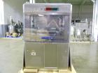 Used Fette Rotary Tablet Press, Model 3090. 61 Station, keyed upper punch guides, 100 KN main compression, 100 KN pre compression, dual sided, 16 mm max tablet diameter, 18 mm max depth of fill, rate...