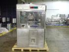 Used Fette Rotary Tablet Press, Model 3090. 61 Station, keyed upper punch guides, 100 KN main compression, 100 KN pre compression, dual sided, 16 mm max tablet diameter, 18 mm max depth of fill, rate...