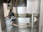 Used Fette Rotor Tablet Press, Type P2100. 43 Stations, B tooling, Overall dimensions: 3’9” (1200 mm) L x 4’4” (1350 mm) W x 6’8” (2100 mm) H. Incl. (1) Kramer deduster, type E09, (1) Safeline, metal...