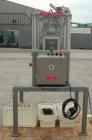 Used GlobePharma Tabletop Lab Size Rotary Tablet Press, Model Mini Press-I. 10 station, 3 ton maximum compression pressure. Maximum tablet diameter 16mm, maximum depth of fill 17mm, maximum output 21...