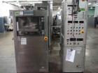 Used Kikusui rotary tablet press, type M-Libra 836, 36 station, keyed uppper punch guides, 80 KN compression pressure, 16mm max tablet diameter, 16 mm max depth of fill, rated up to 216,000 tablets/h...
